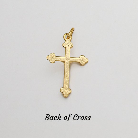 Real 10K Solid Gold Cross Pendant Genuine Gold Crucifix Stamped 10K ITALY - Picture 4 of 5